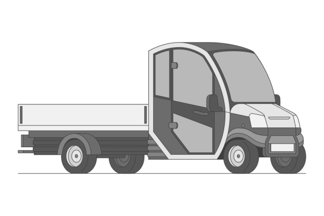 2 1m pickup bed with removable drop sides
