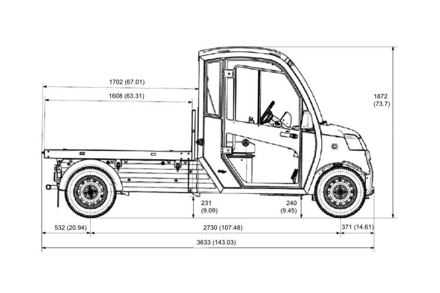 dimensions side long